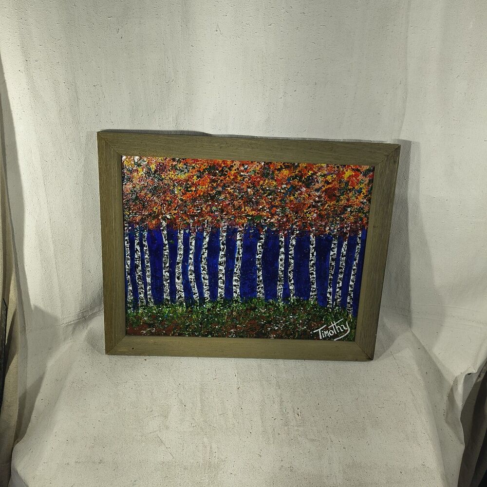 Original Acrylic Painting " Fall For It Every time" 14 X 18" By Timothy Designs